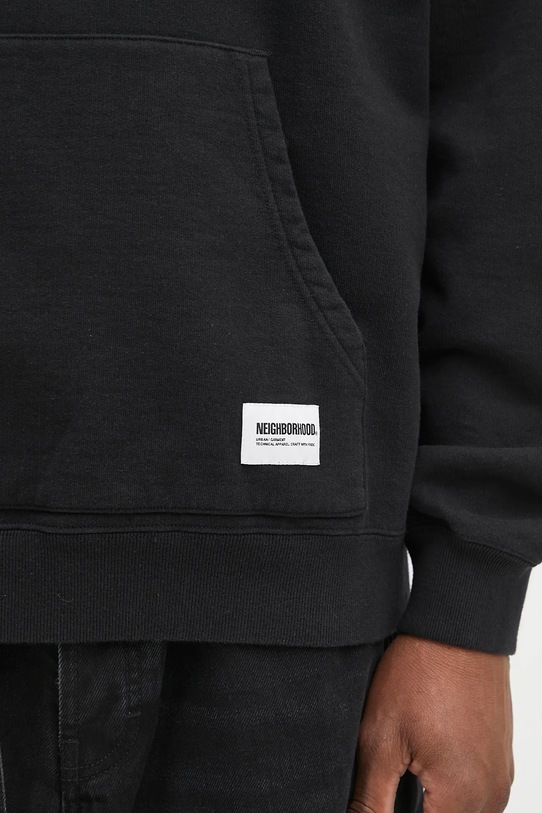 Хлопковая кофта NEIGHBORHOOD Classic Sweat Hoodie Ls чёрный 242FPNH.CSM02