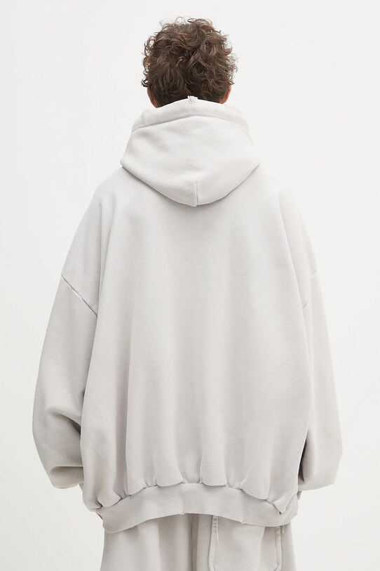 Îmbrăcăminte Maison MIHARA YASUHIRO hanorac de bumbac Amateur Sewn Wide Back Hoodie A14HD522 gri