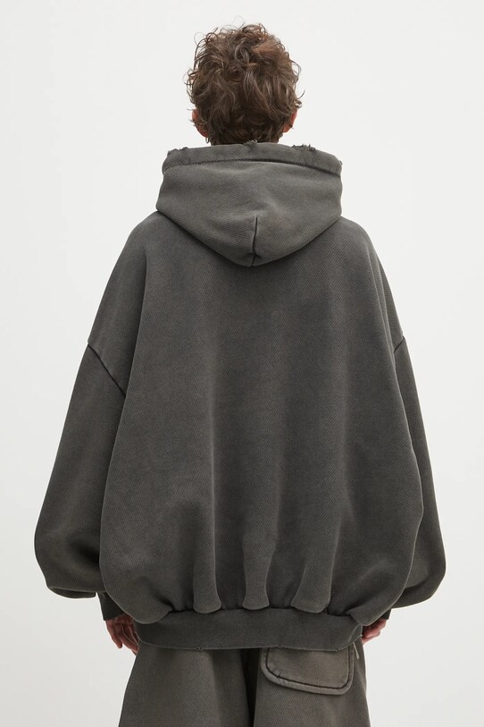Ρούχα Βαμβακερή μπλούζα Maison MIHARA YASUHIRO Amateur Sewn Wide Back Hoodie A14HD522 γκρί