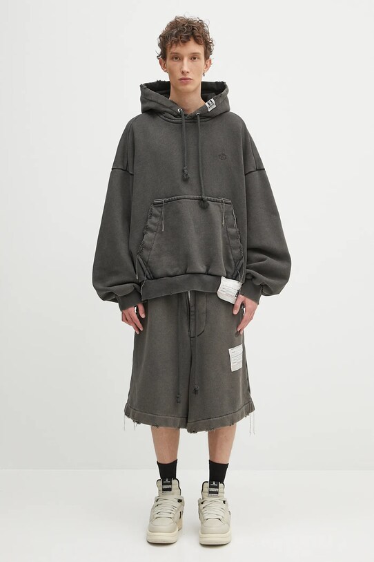 Bavlnená mikina Maison MIHARA YASUHIRO Amateur Sewn Wide Back Hoodie A14HD522