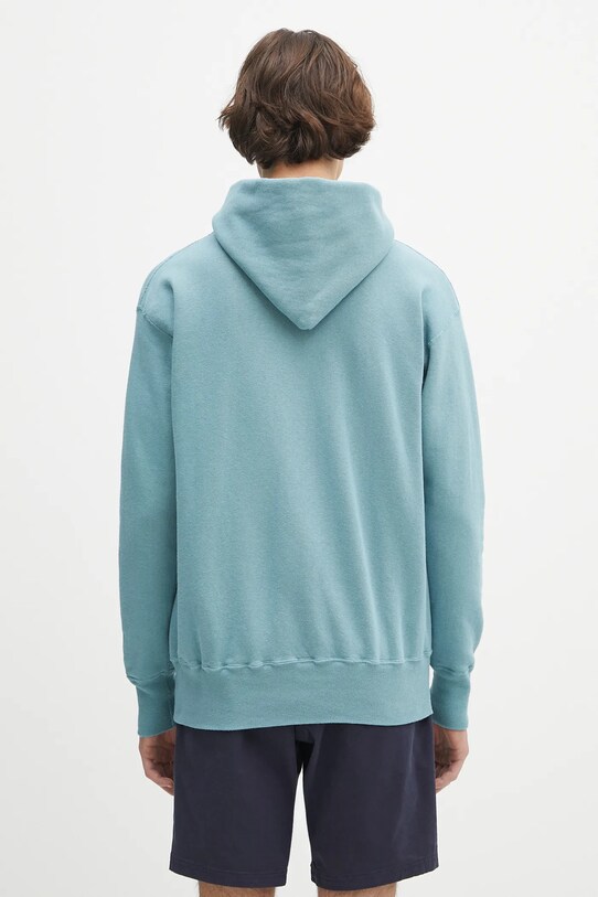 Одежда Хлопковая кофта Human Made Tsuriami Hoodie HM29CS015 бирюзовый