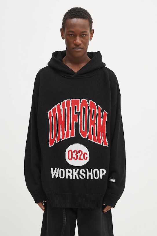 032C cotton jumper 'Lucky Strike' cotton black S25.URK.0611.000