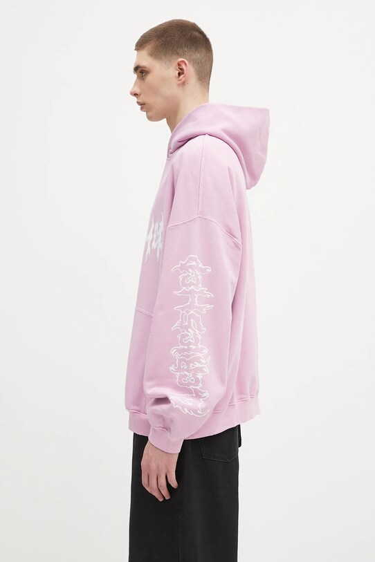Βαμβακερή μπλούζα 032C 'Faithless' S25.URC.0631.850 μωβ SS25