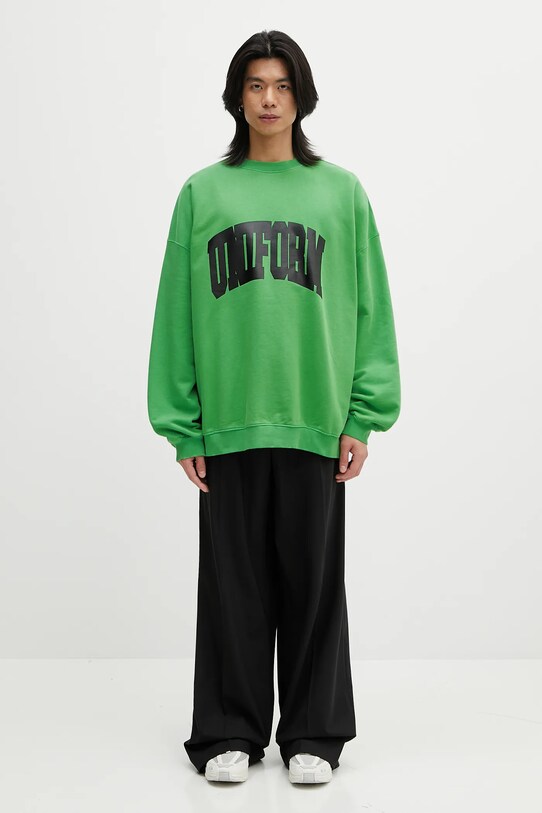 032C bluza bawełniana 'Lucky Strike' S25.URC.0521.450 zielony