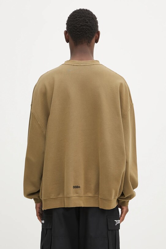 Îmbrăcăminte 032C hanorac de bumbac 'No Fun' S25.URC.0522.450 verde