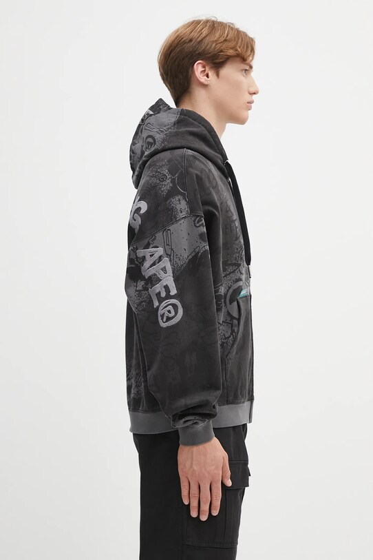 AAPE bluza Main Zip Up czarny AAPSWMC327XXO