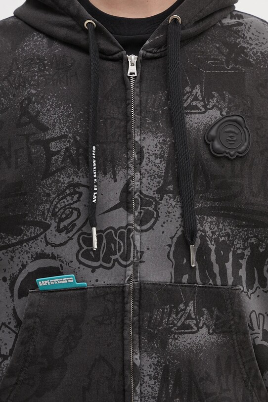 AAPE bluza Main Zip Up AAPSWMC327XXO czarny