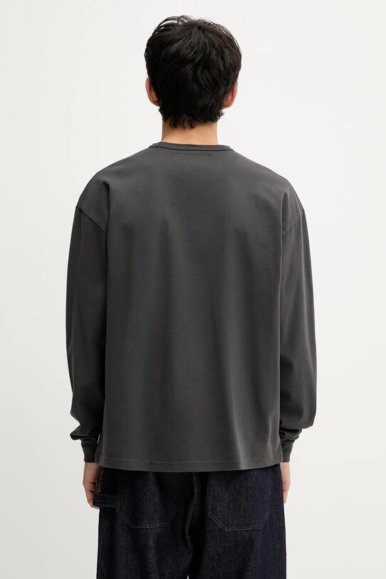 Одежда Хлопковая кофта NEIGHBORHOOD Classic Crewneck Ls 251FPNH.CSM03 серый