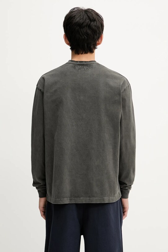 Odzież NEIGHBORHOOD longsleeve bawełniany Pigment Dyed Crewneck Ls 251FPNH.CSM12 szary
