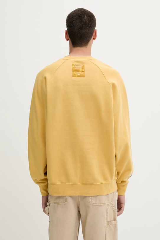 Clothing AAPE cotton sweatshirt Now Crew Neck AAPSWMB320XXN yellow
