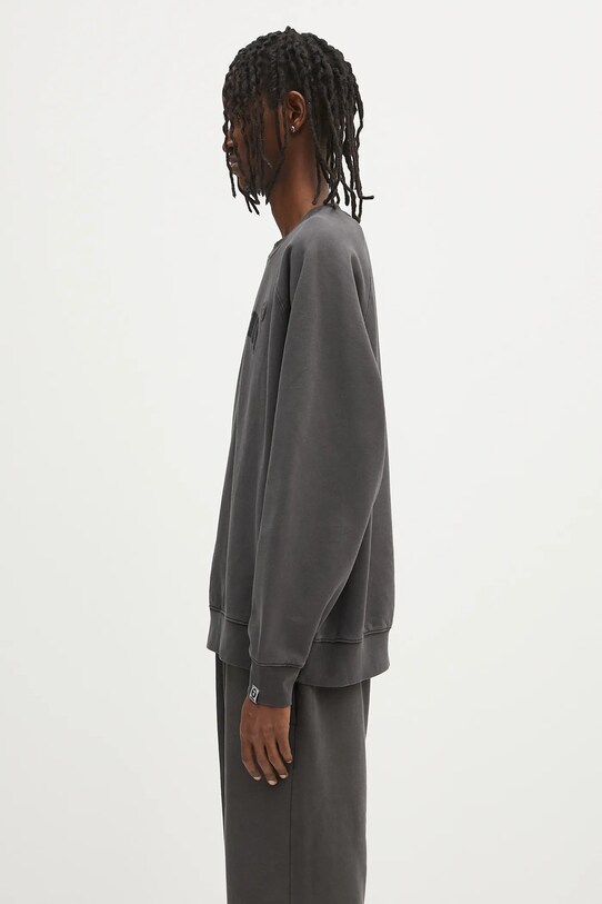 AAPE bluza bawełniana Now Crew Neck AAPSWMB320XXN czarny SS25