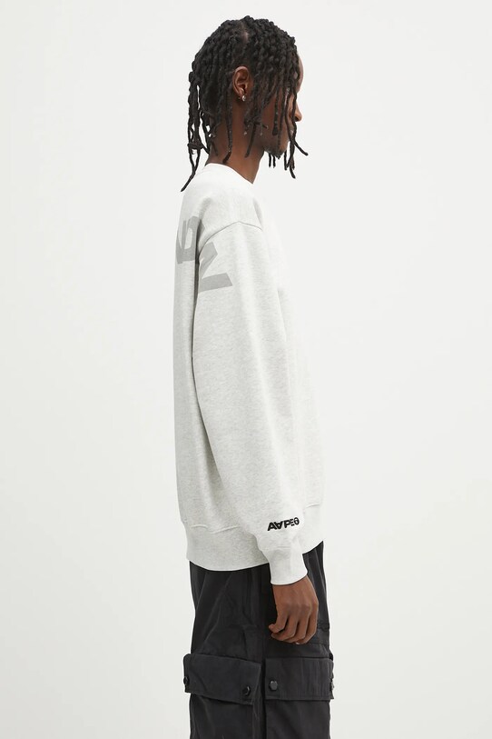 AAPE bluza Now Crew Neck szary AAPSWMB321XAN