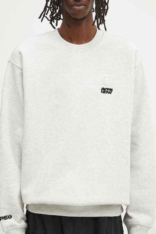 Dukserica AAPE Now Crew Neck AAPSWMB321XAN siva