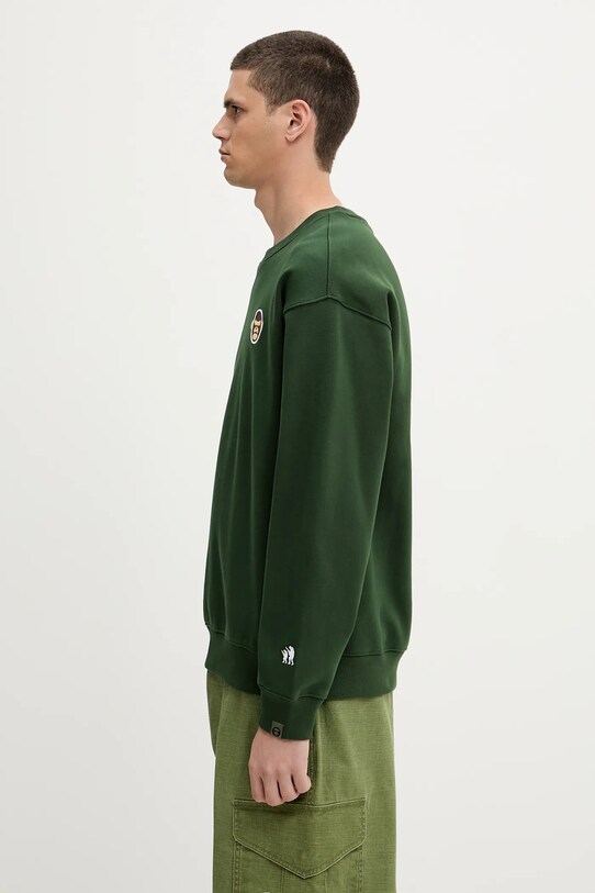 Суичър AAPE Aaper Crew Neck AAPSWMB377XXN зелен SS25