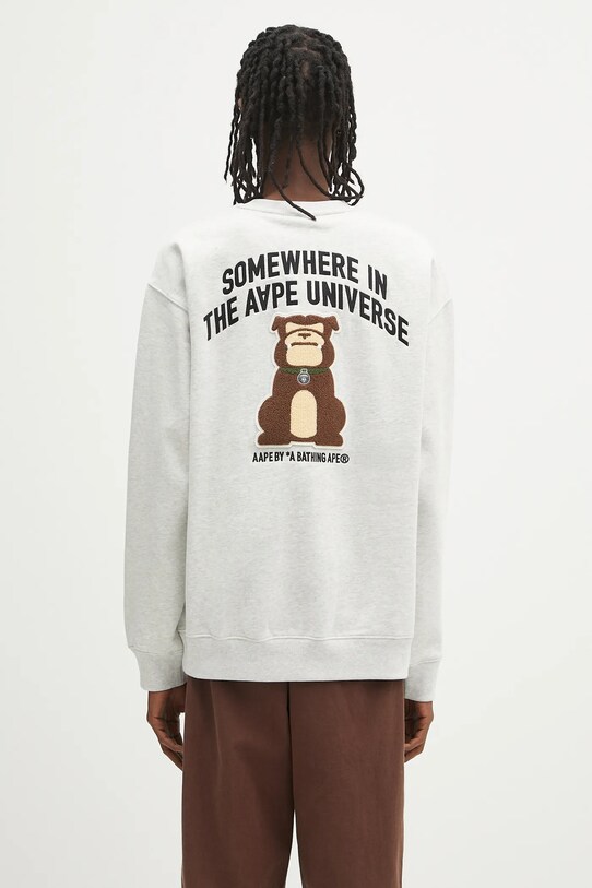 Clothing AAPE sweatshirt Aaper Crew Neck AAPSWMB379XAN gray