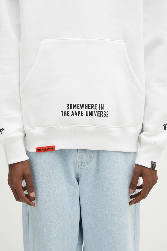 Dukserica AAPE Aaper AAPSWMB378XXN bijela