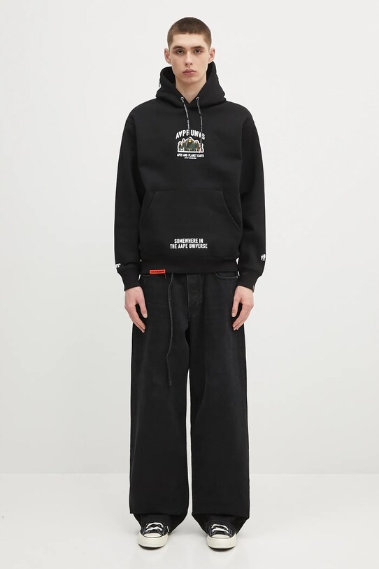 AAPE bluza Aaper AAPSWMB378XXN czarny