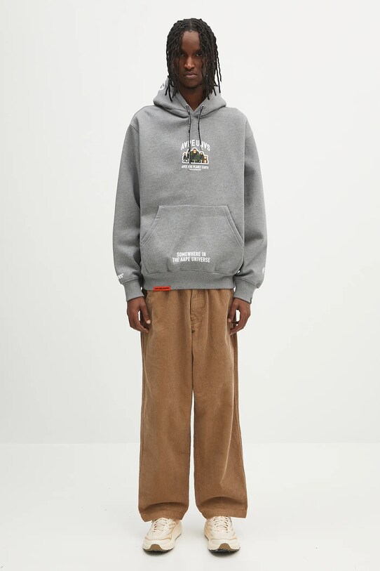 AAPE sweatshirt Aaper AAPSWMB378XAN gray