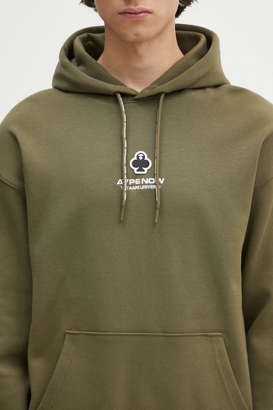 Dukserica AAPE Now zelena AAPSWMB323XXN