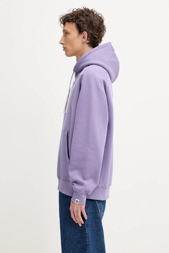 AAPE bluza Now AAPSWMB324XXN fioletowy SS25
