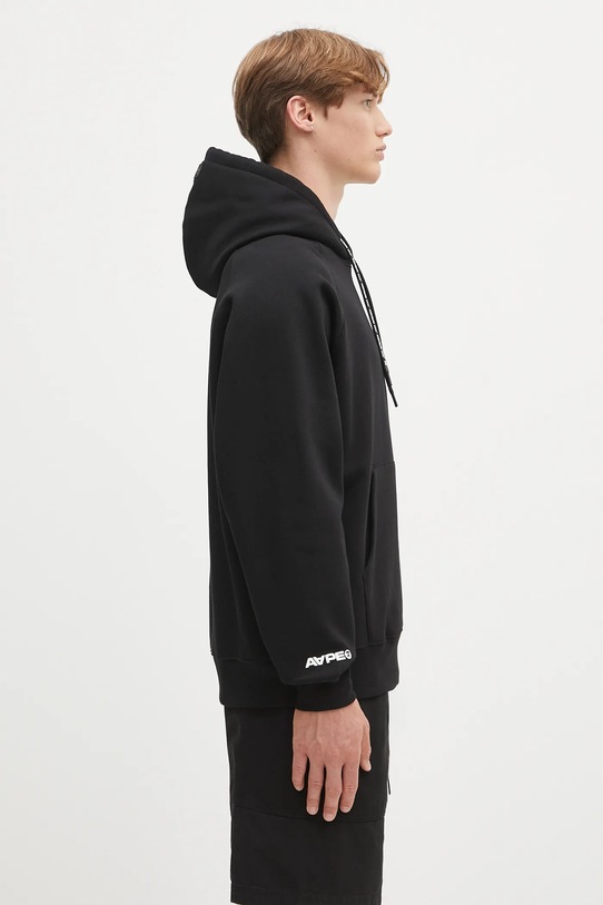 AAPE bluză Now negru AAPSWMB324XXN