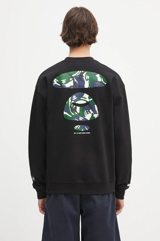 Одяг Кофта AAPE Basic Crew Neck AAPSWMB336XXN чорний