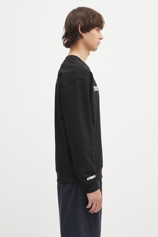 Кофта AAPE Basic Crew Neck чорний AAPSWMB336XXN