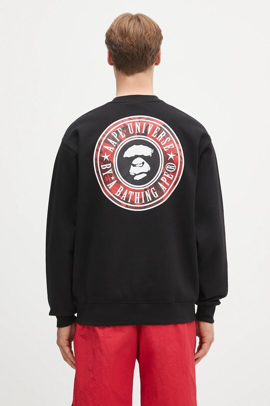 Abbigliamento AAPE felpa Basic Crew Neck AAPSWMB337XXN nero