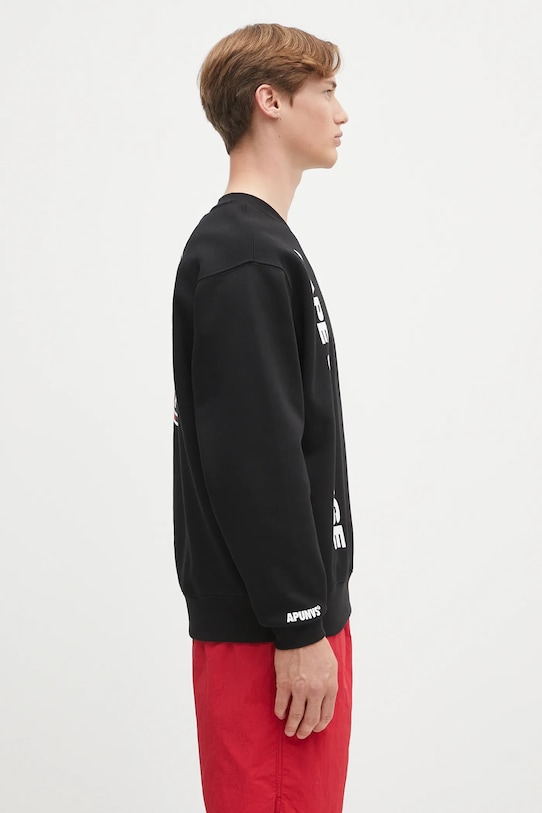 Кофта AAPE Basic Crew Neck чёрный AAPSWMB337XXN