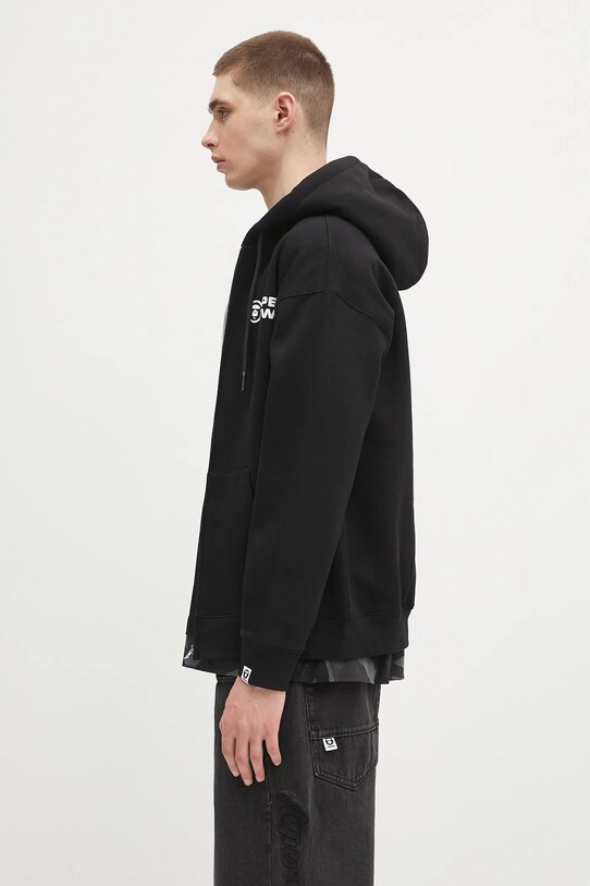 AAPE bluza Now Zip Up AAPSWMB327XXN czarny SS25