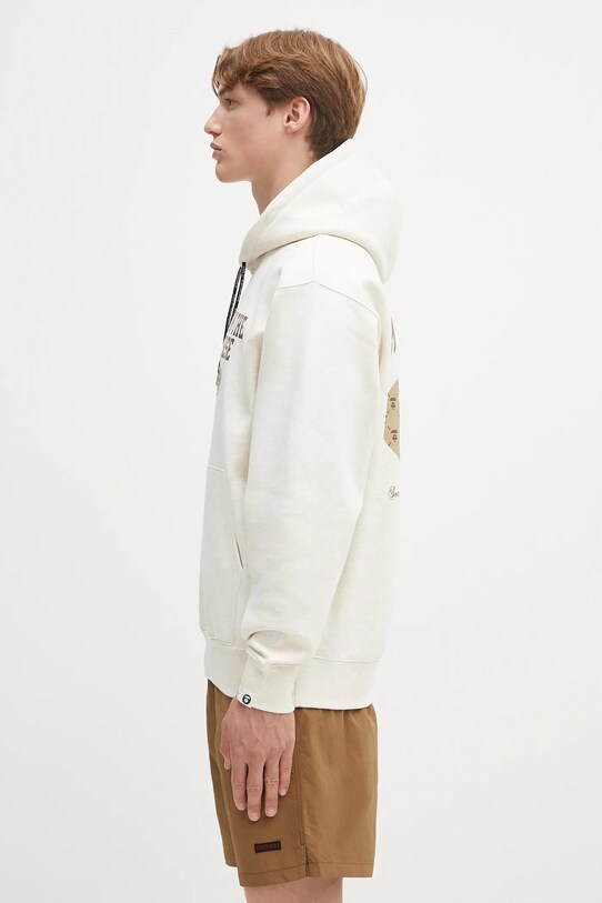AAPE bluza Basic AAPSWMB342XAN beżowy SS25