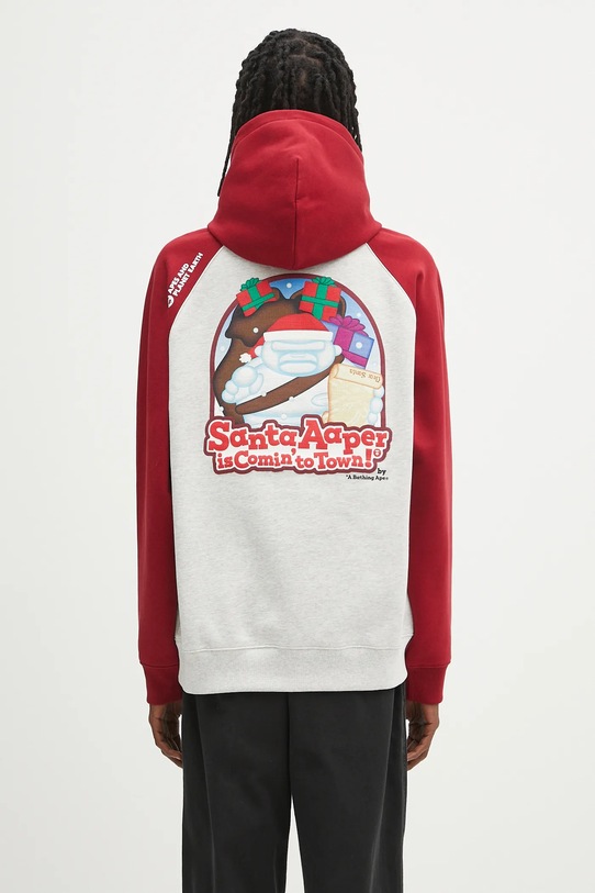 Odjeća Dukserica AAPE Aaper AAPSWMB381XXN bordo