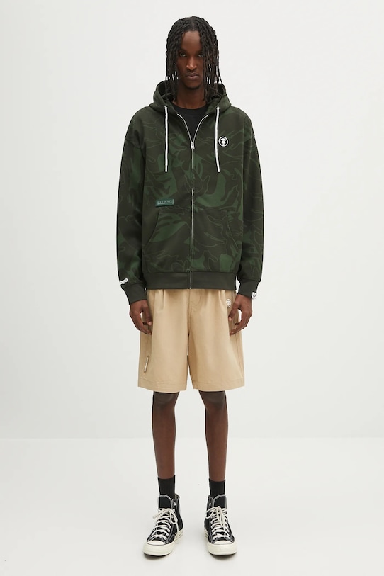Суичър AAPE Now Zip Up AAPSWMB326XXN зелен