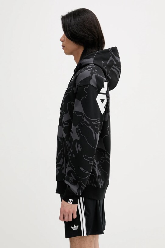 Mikina AAPE Now Zip Up AAPSWMB326XXN čierna SS25