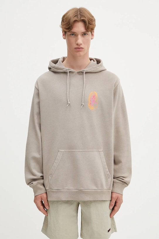 Gramicci bluza bawełniana Thumbprint Hooded Sweatshirt