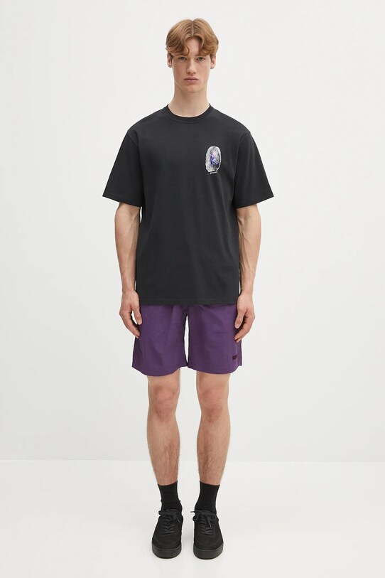 Хлопковая футболка Gramicci Thumbprint Tee G5SU.T174 чёрный