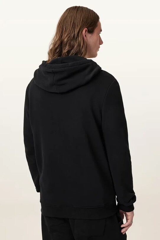 AllSaints hanorac de bumbac RAVEN negru M028NA