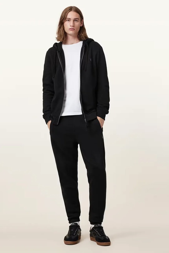 Хлопковая кофта AllSaints RAVEN M028NA чёрный