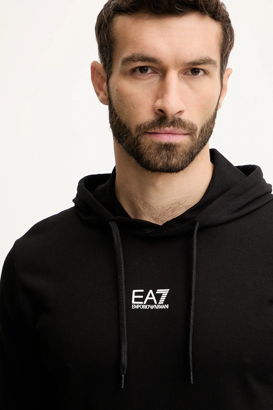 EA7 Emporio Armani bluza bawełniana czarny 8NPM32.PJVRZ