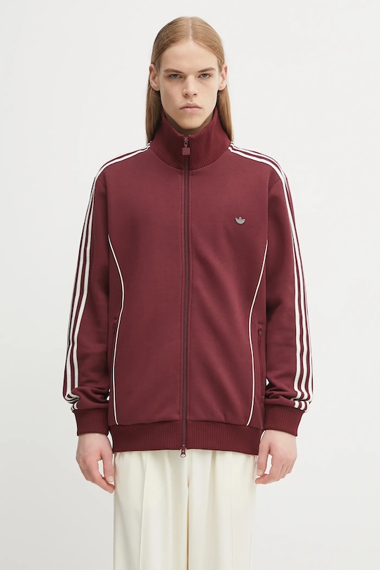 Dukserica adidas Originals Prem Track Top natpis bordo JY2738
