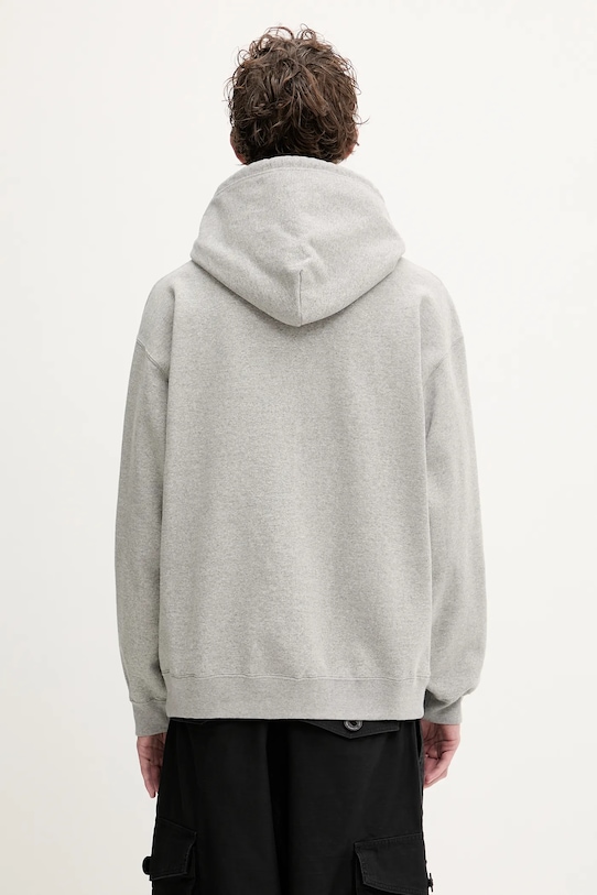 Одежда Хлопковая кофта NEIGHBORHOOD SOLID SWEAT 251UWNH.CSM04 серый