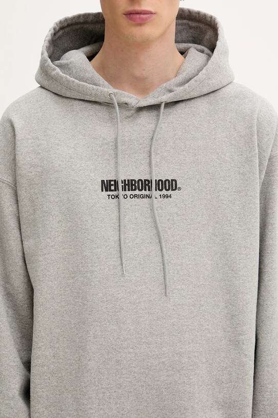 Хлопковая кофта NEIGHBORHOOD SOLID SWEAT серый 251UWNH.CSM04