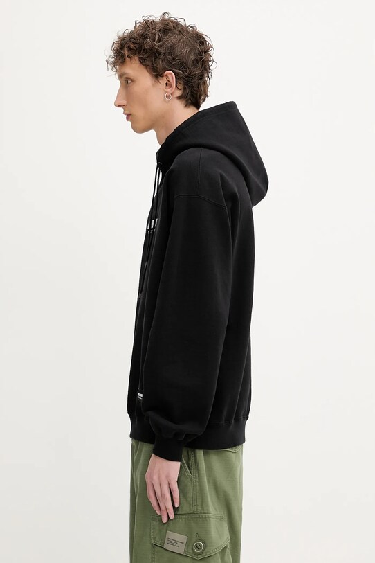 Памучен суичър NEIGHBORHOOD SOLID SWEAT 251UWNH.CSM04 черен SS25