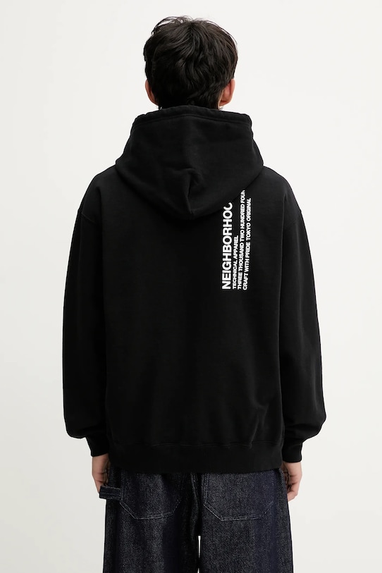 Oblečenie Bavlnená mikina NEIGHBORHOOD SOLID SWEAT ZIP 251UWNH.CSM05 čierna