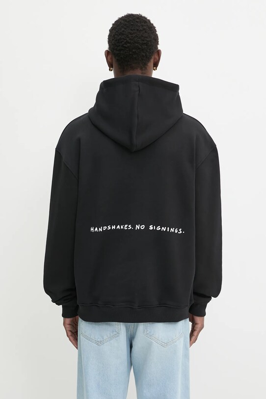 Odzież Flowers for Society bluza bawełniana Handshake Hoodie FFSAPP130 czarny
