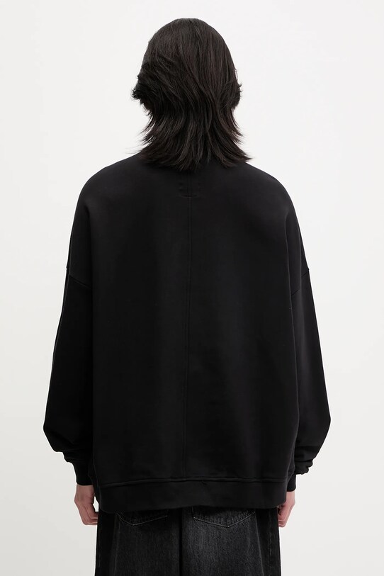 Odzież Rick Owens DRKSHDW bluza bawełniana Knitted - Jumbo Sweat 221669 CM01E1669.CHFE czarny