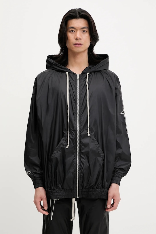 Rick Owens DRKSHDW bluza Woven - Jumbo Jason S Hoodie 221661 pozostałe czarny CM01E1661.CHNY