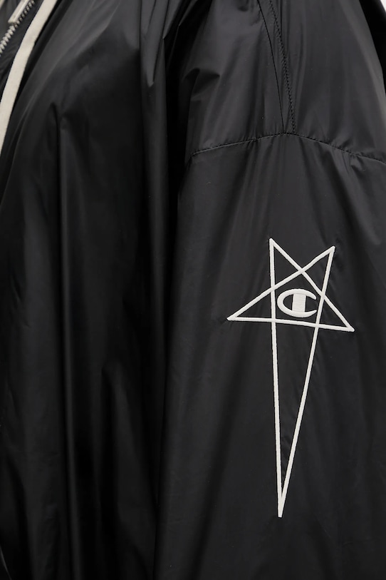 Rick Owens DRKSHDW bluza Woven - Jumbo Jason S Hoodie 221661 czarny CM01E1661.CHNY