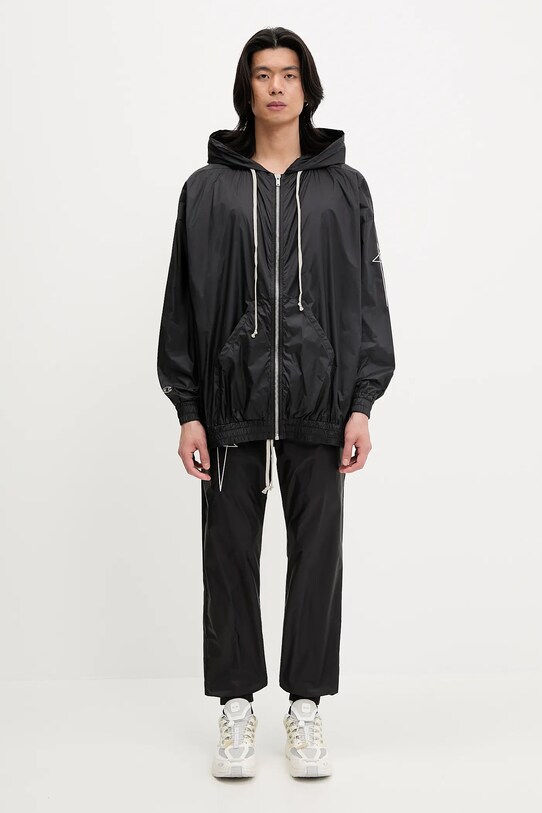 Mikina Rick Owens DRKSHDW Woven - Jumbo Jason S Hoodie 221661 CM01E1661.CHNY