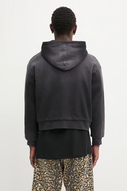 1017 ALYX 9SM bluza dwustronna bawełniana Garment dye reversible zip-up AAMSW0241FA01 czarny